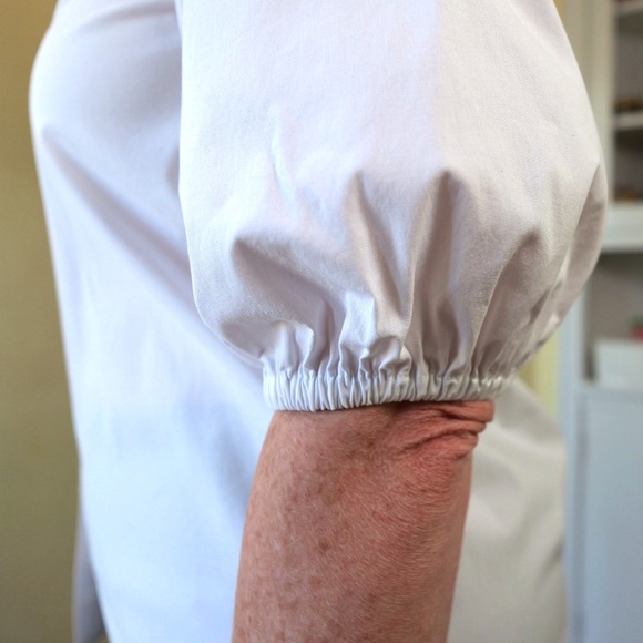 Everybody & Everyone white cotton button front blouse, US size 8 - Picture 6 of 9